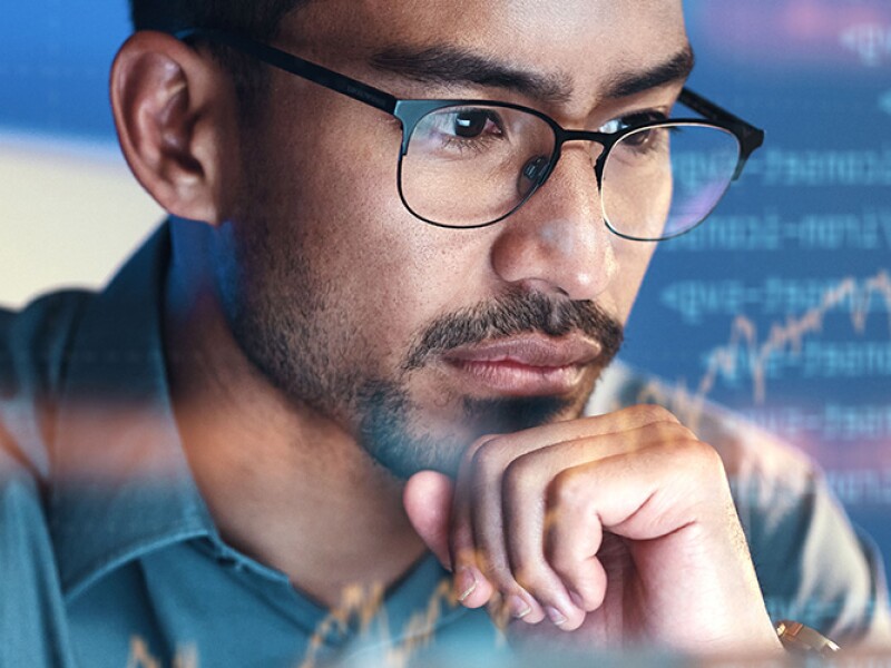 Data scientist focusing on data analysis