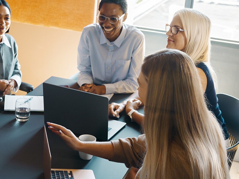 Marketing team meeting