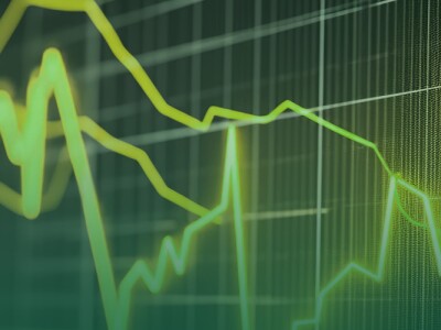 Financial Graph showing market trends over time
