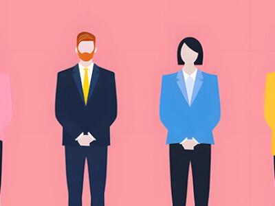 Illustration of 4 different managers