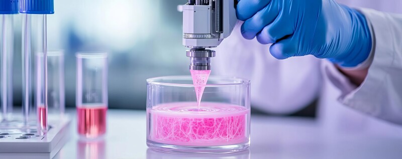 tissue being engineered in a lab