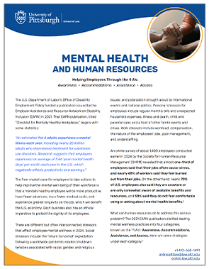 Thumbnail for Pitt Law's Mental Health and Human Resources