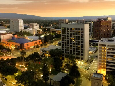 Panorama of San Jose California Downtown