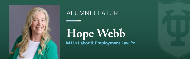 Headshot of Hope Webb, MJ-LEL 2020 graduate.