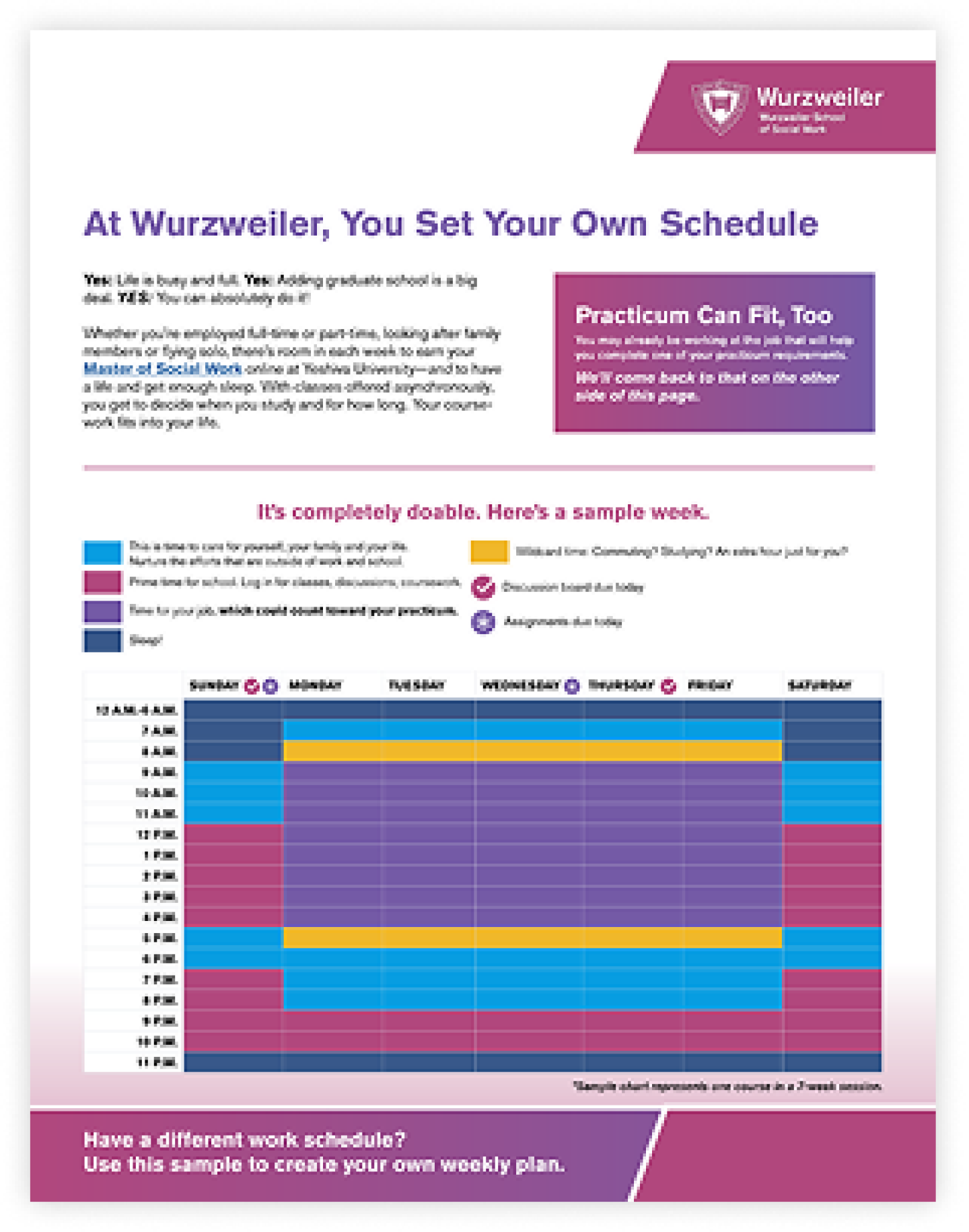 At Wurzweiler, You Set Your Own Schedule PDF