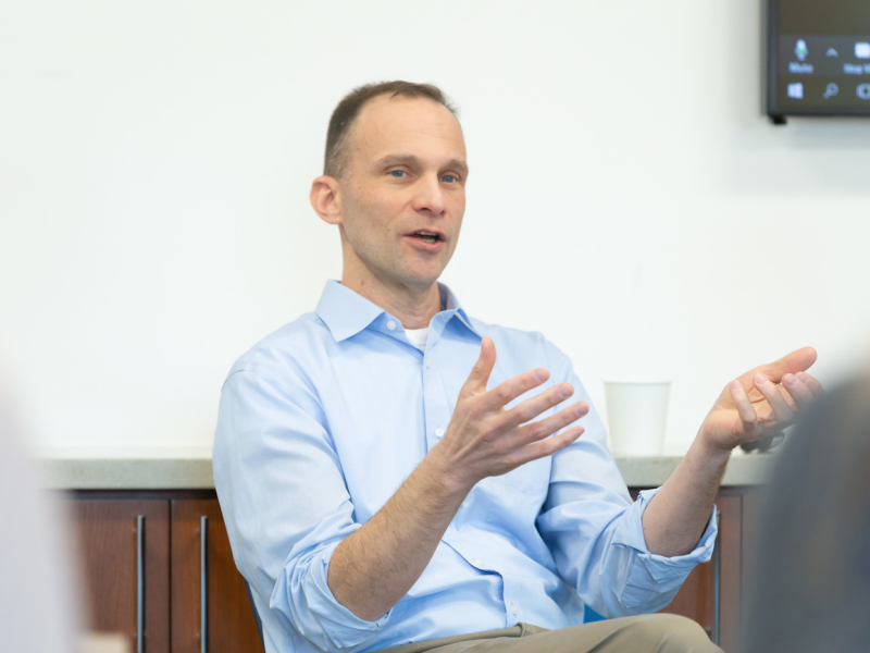 Man speaking to group