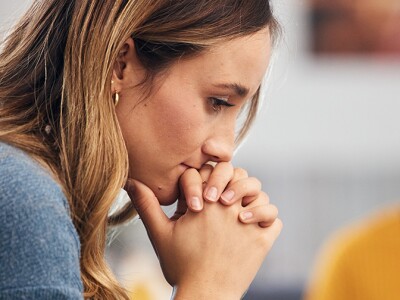 Therapist or healthcare professional with a client