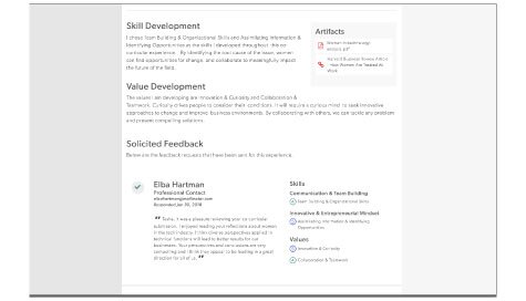 Example of Co Curricular In SVP Dashboard