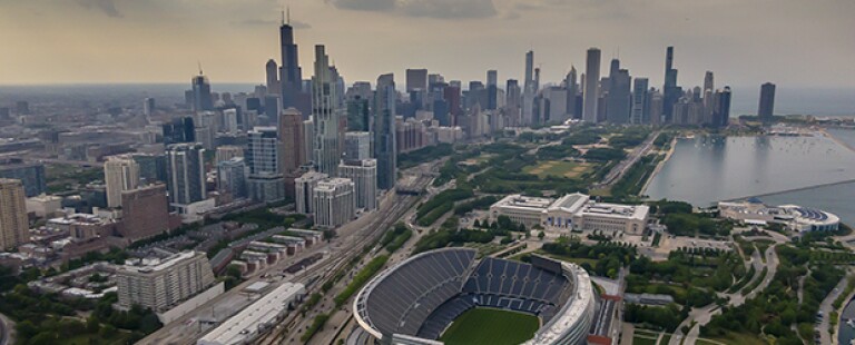 Overhead-photo-of-a-sports-stadium-in-a-major-city