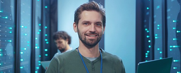 Cybersecurity specialist using laptop, cybersecurity average salary