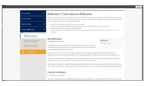 Example of Reflection in SVP Dashboard