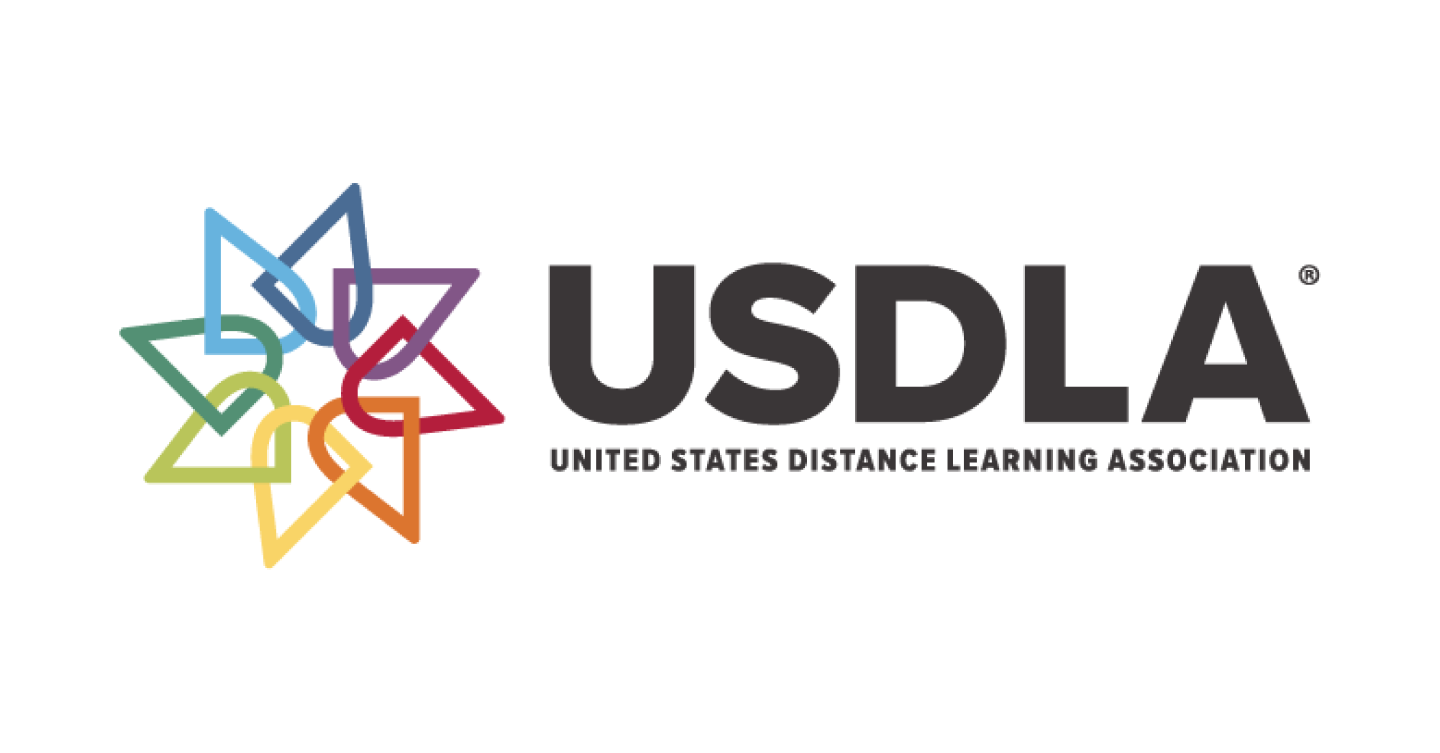 USDLA logo with multicolored star shapes and text reading “USDLA – United States Distance Learning Association.”
