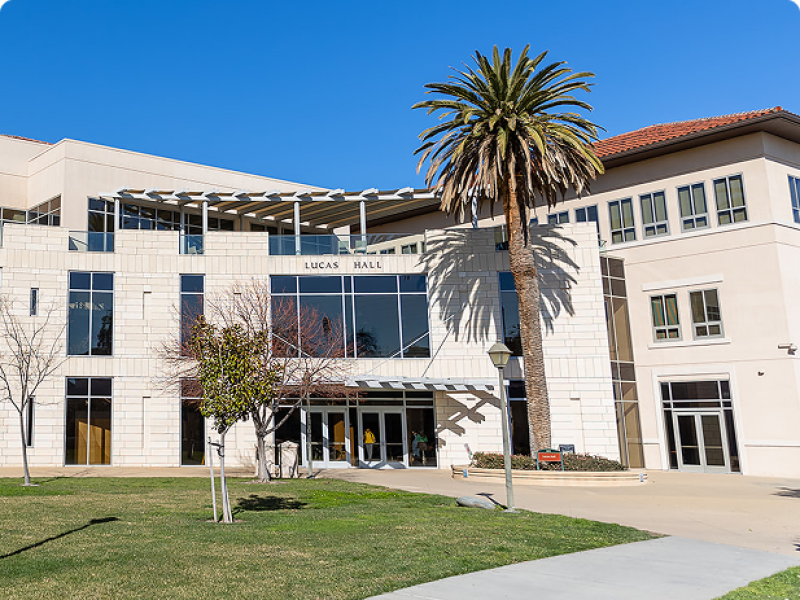 Exterior view of Lucas Hall