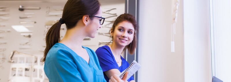 two women starting their nursing career