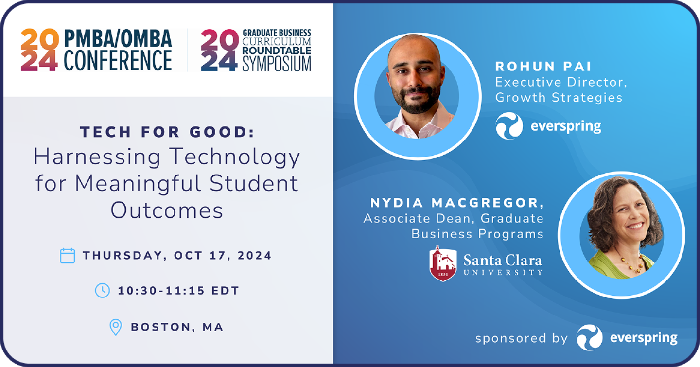 Nydia MacGregor, Santa Clara University, and Rohun Pai, Everspring, presented at the 2024 GBC Roundtable Curricular Innovation Symposium