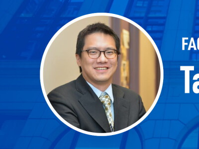 Headshot of David Wang with Faculty Spotlight headline.