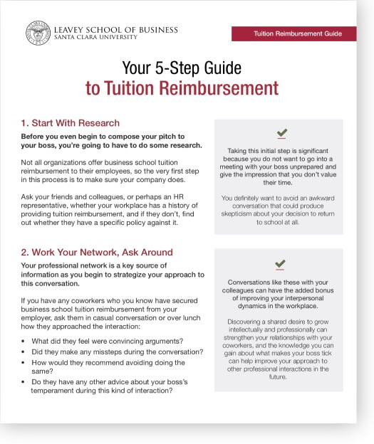 SCU Tuition Reimbursement Guide