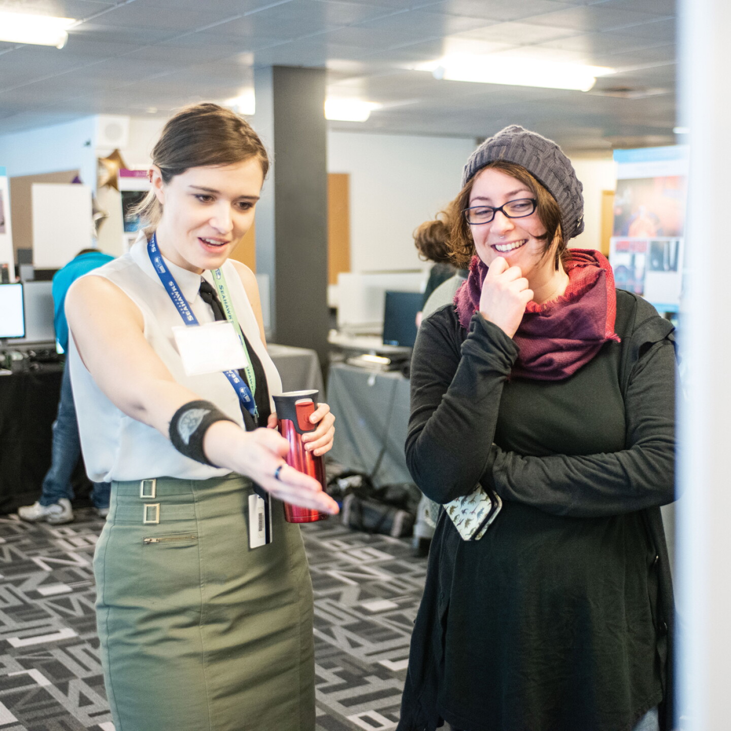 Two People at Career Fair