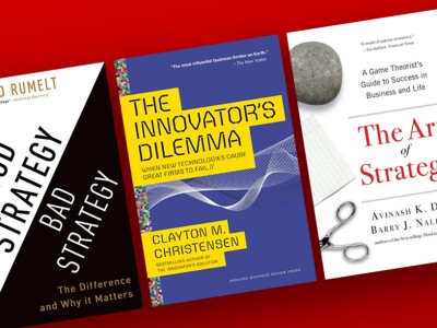 Five books in a row: Blue Ocean Strategy, Good Strategy Bad Strategy, The Innovator’s Dilemma, The Art of Strategy, and The Hard Thing About Hard Things