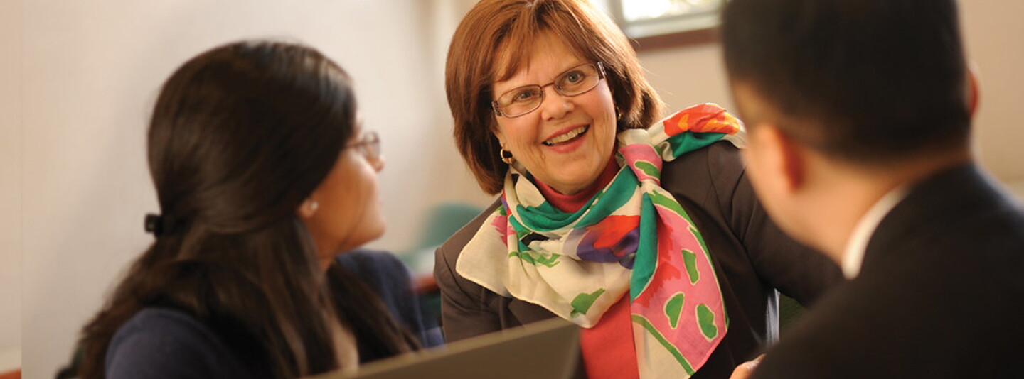 Janet Dolgin with Students