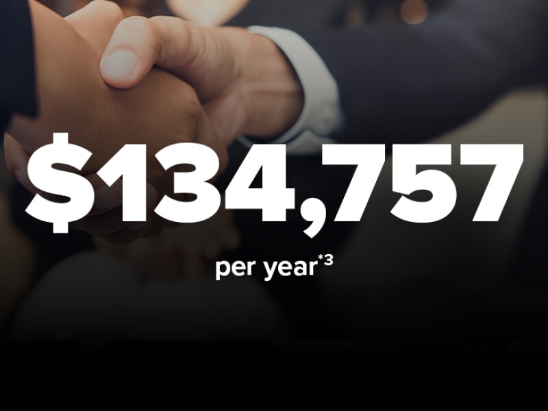 $134,757 per year