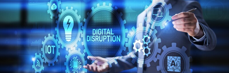 man holding pointer towards gears of disruption