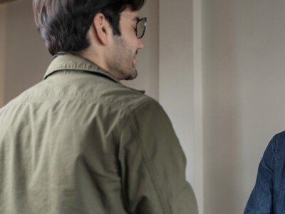 Intern shaking hands with employer