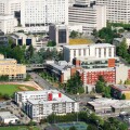 Aerial view of Seattle University campus