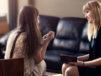 A Counselor Speaks With Client During a Session