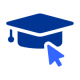 Cap and tassle with arrow cursor pointing to it
