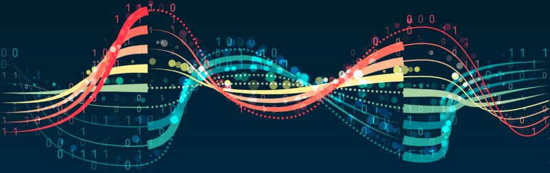 Concept visualization of data metrics and analytics.