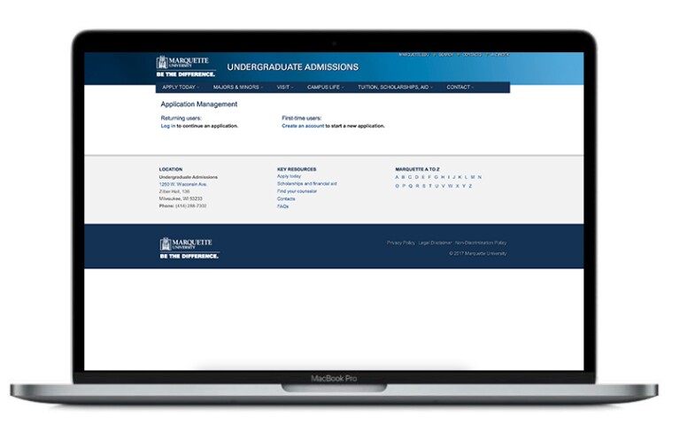 create an account