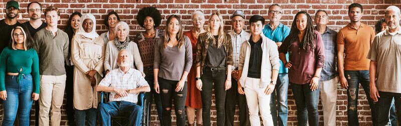 Community of diverse people
