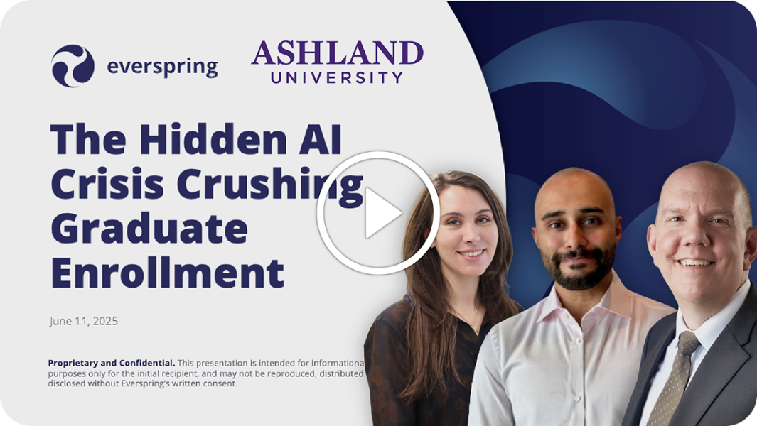 'The Hidden AI Crisis Crushing Graduate Enrollment' NAGAP webinar presented by Everspring and Ashland University