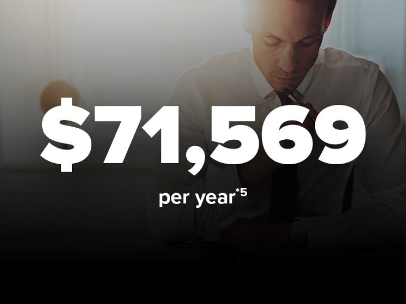 $71,569 per year