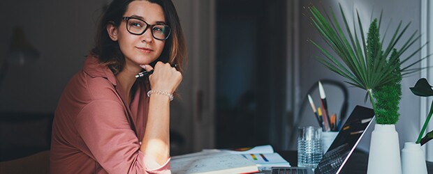 Woman-On-Laptop-Applying-For-School