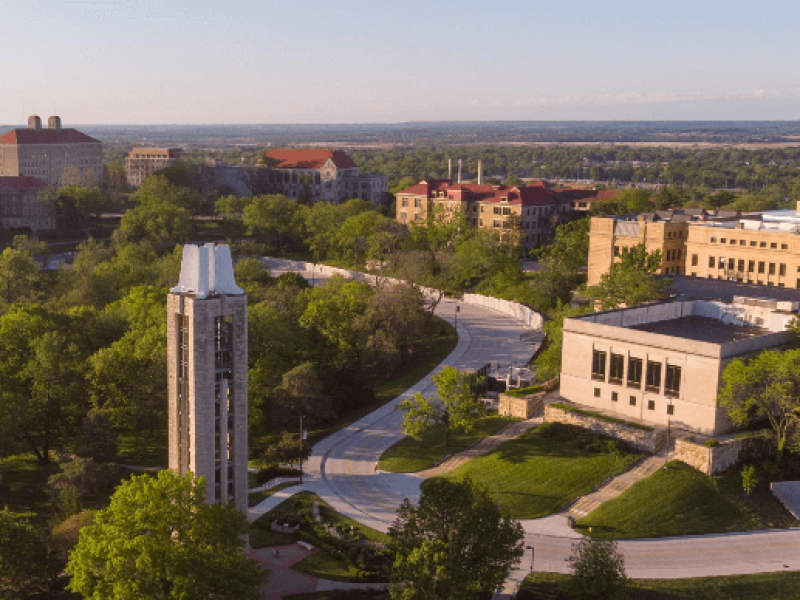 Overhead view of KU campus