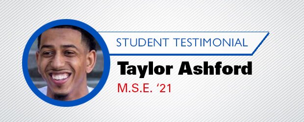 KU Sport Online Master's Taylor Ashford Student Testiomial Blog Header Image