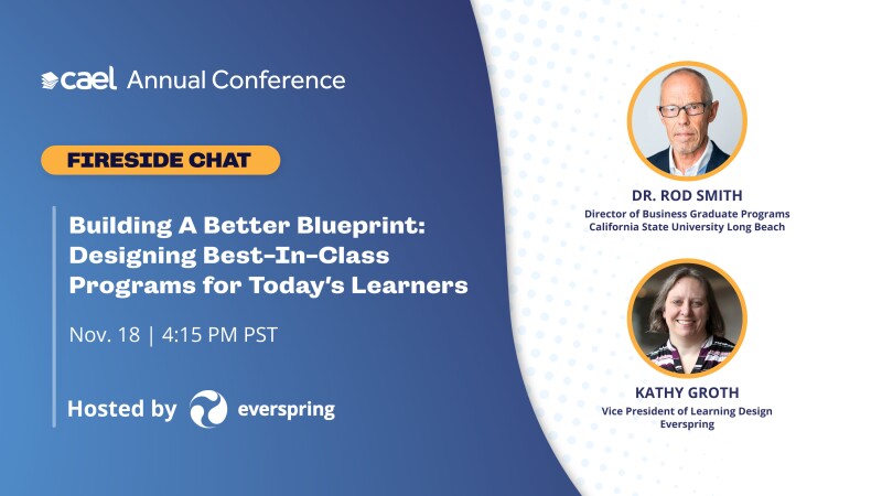 CAEL Annual Conference, Everspring fireside chat banner