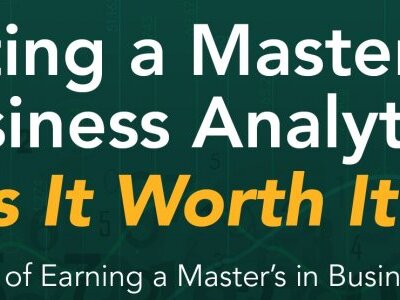 Getting a Master's in Business Analytics infographic