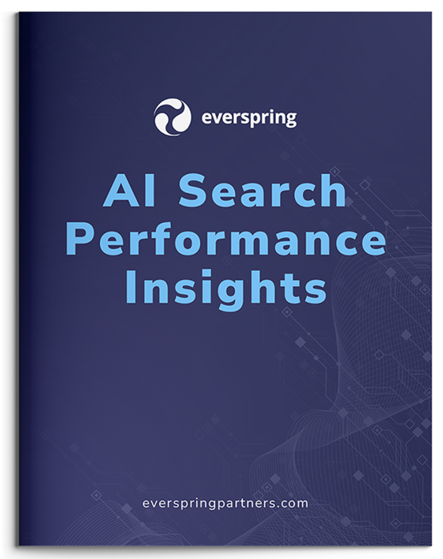 Booklet cover for Everspring's AI Search Perform Insights