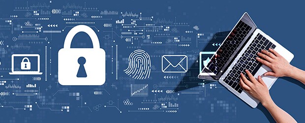 Internet network security concept with woman using QRadar vs Splunk
