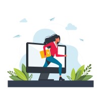 an instructor stepping through a computer screen