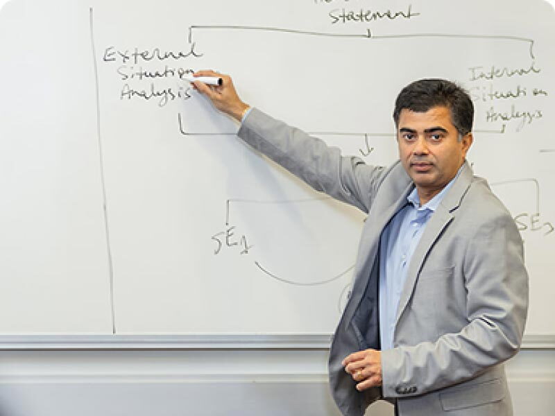 Faculty presenting in a classroom