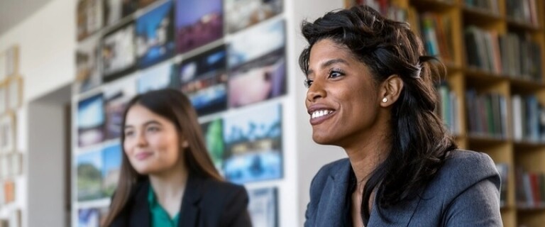 Two female legal professionals