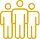 Icon of three people standing together