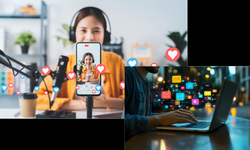 content creator and email blast