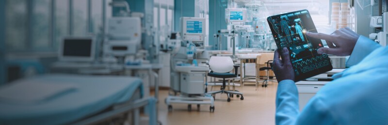 person using medical device