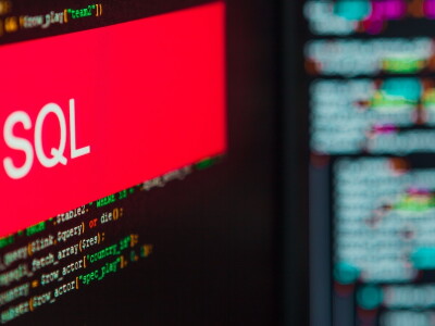 SQL displayed on a computer screen