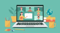 Instructor facilitating an online course